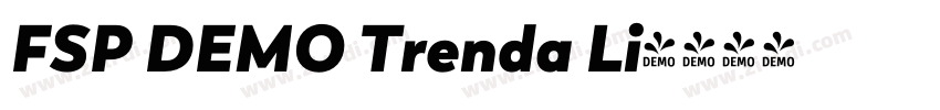 FSP DEMO Trenda Li字体转换 FSP DEMO Trenda Li字体转换